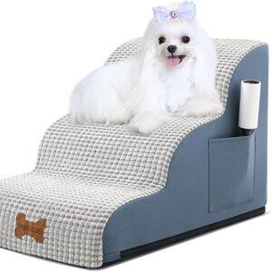POCBLUE Dog Stairs for Bed 15.7" H